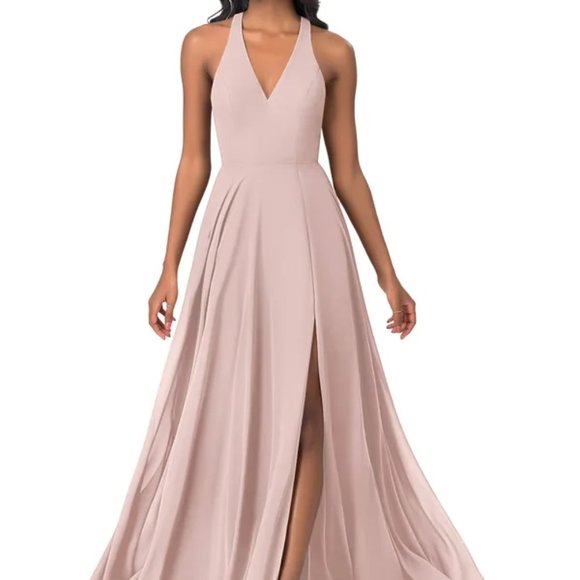 COPY - Azazie Amalfi Dress - Color: Dusty Rose - Size: 8  but altered - Picture 1 of 3